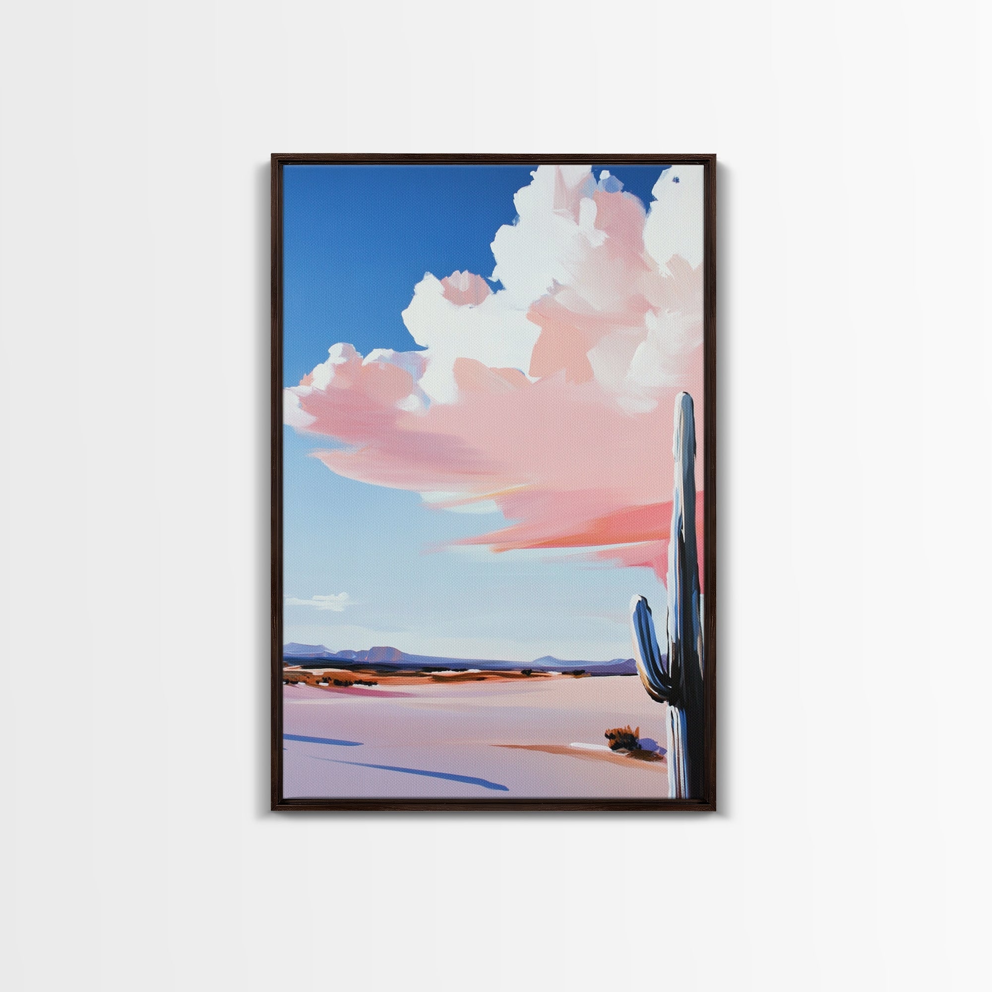 Desert Cactus Southwestern Canvas Wall Art