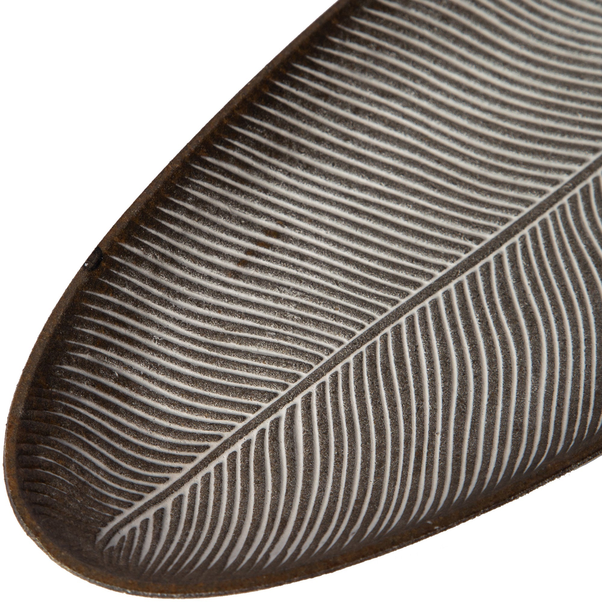Leaf Design brown wood tray product image