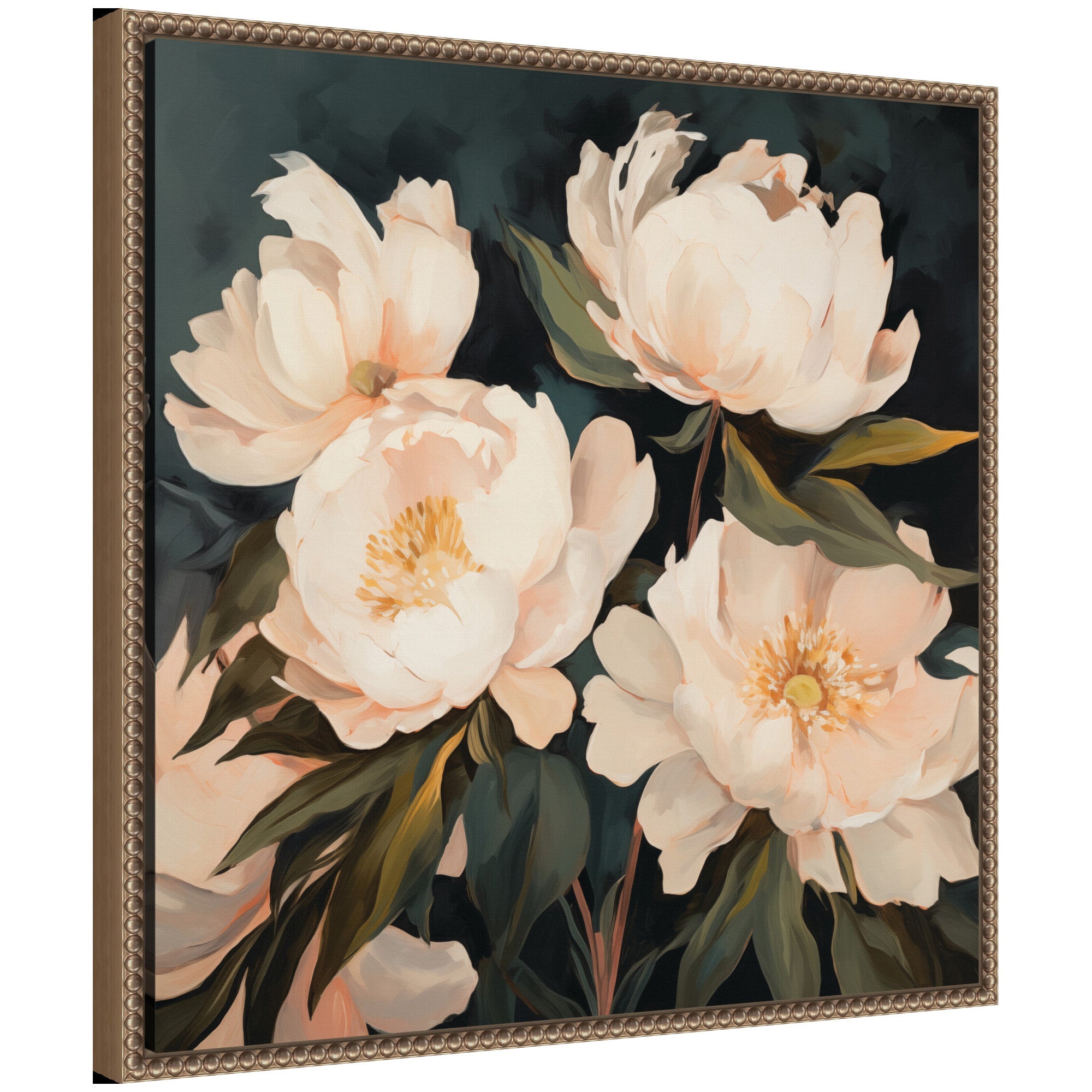 Sylvie Painterly Floral Bouquets Framed Canvas Art