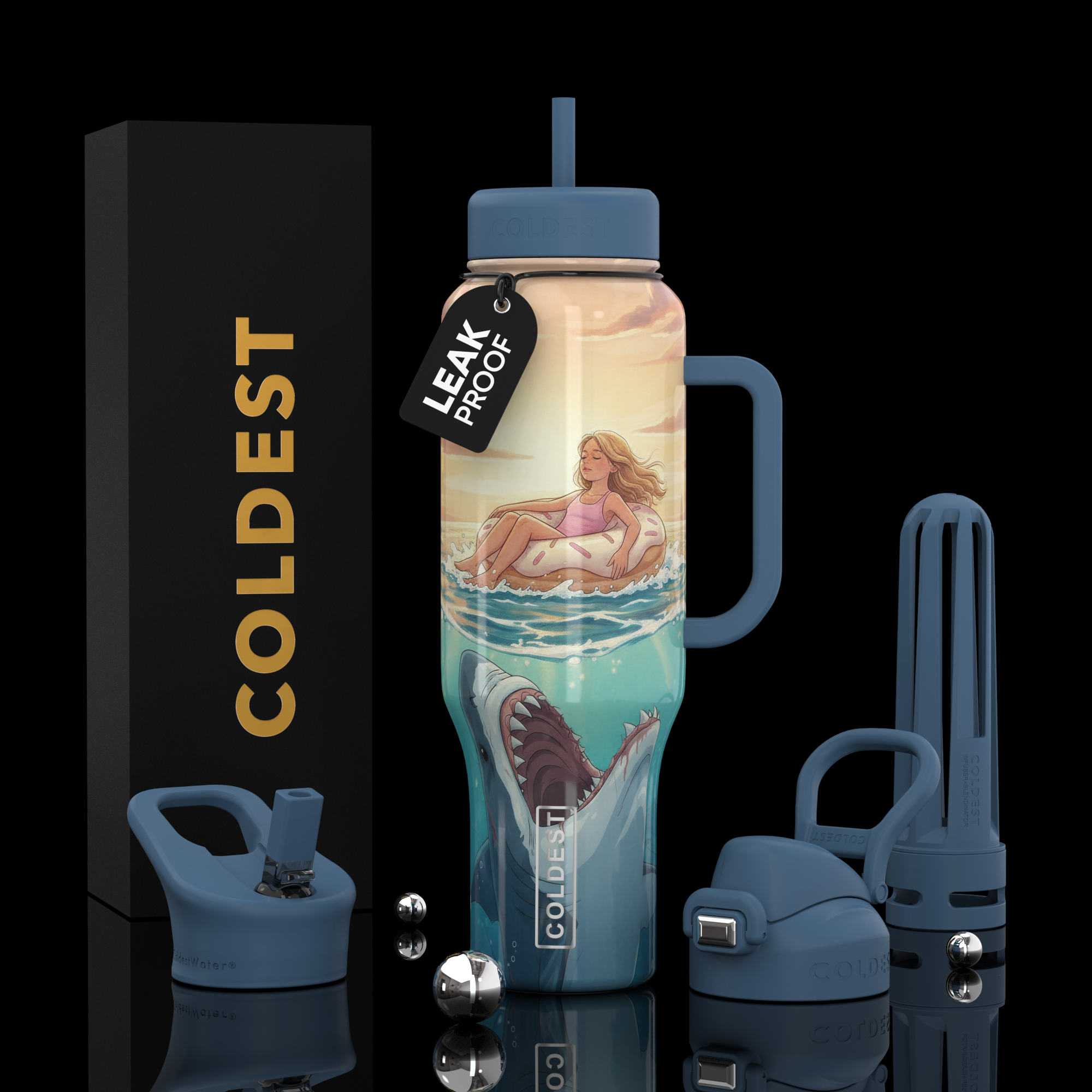 Coldest 46 oz Limitless Ultra v8 bottle