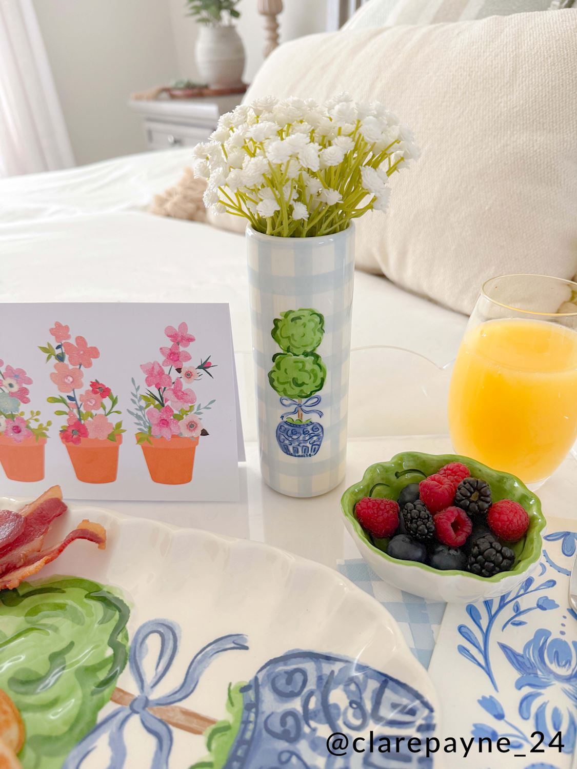 Chinoiserie topiary vase