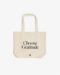 Choose Gratitude organic cotton tote