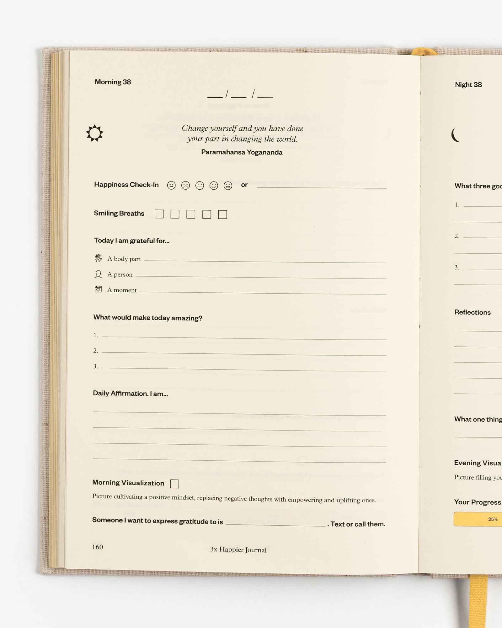 3x Happier 60-day gratitude journal