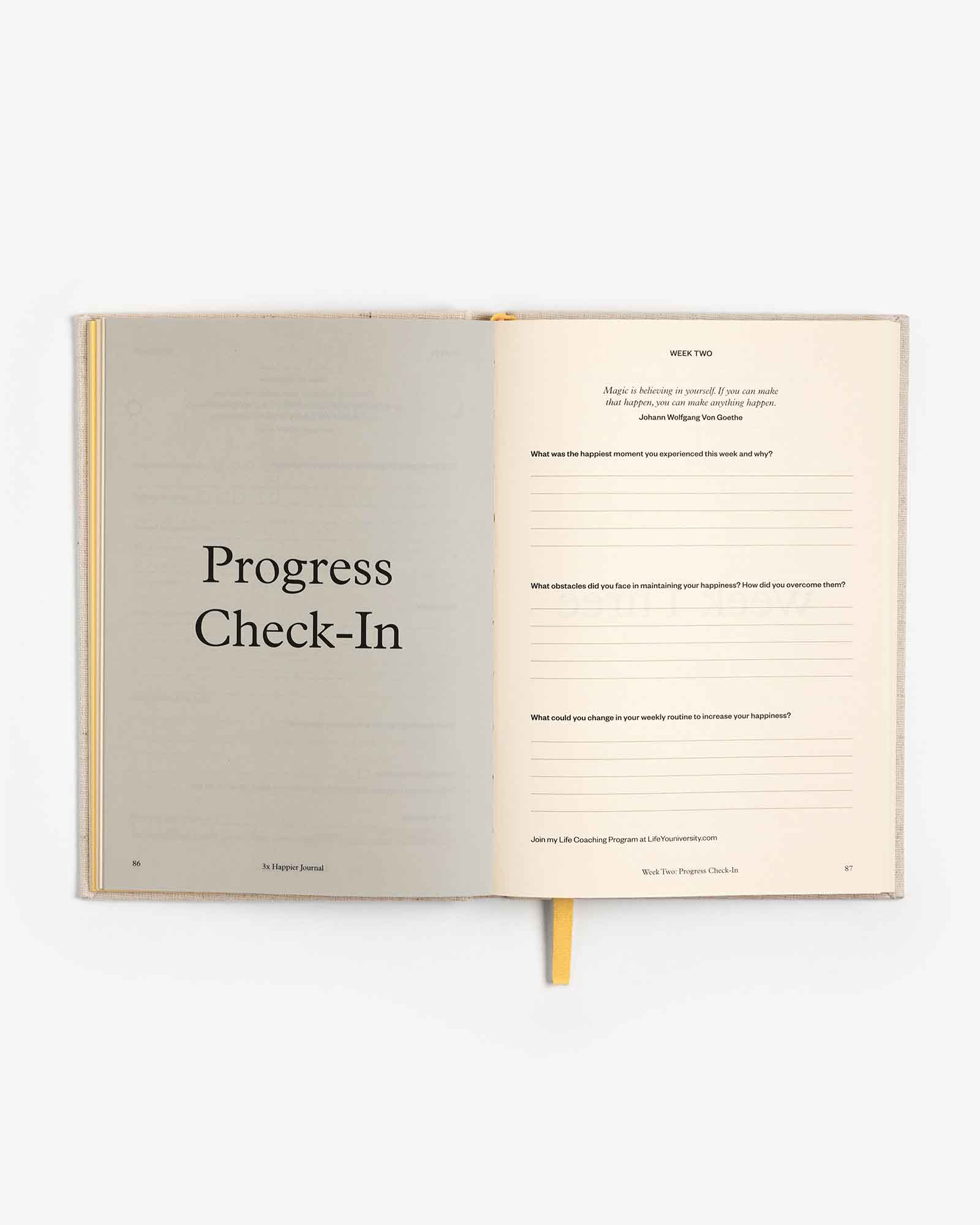 3x Happier 60-day gratitude journal