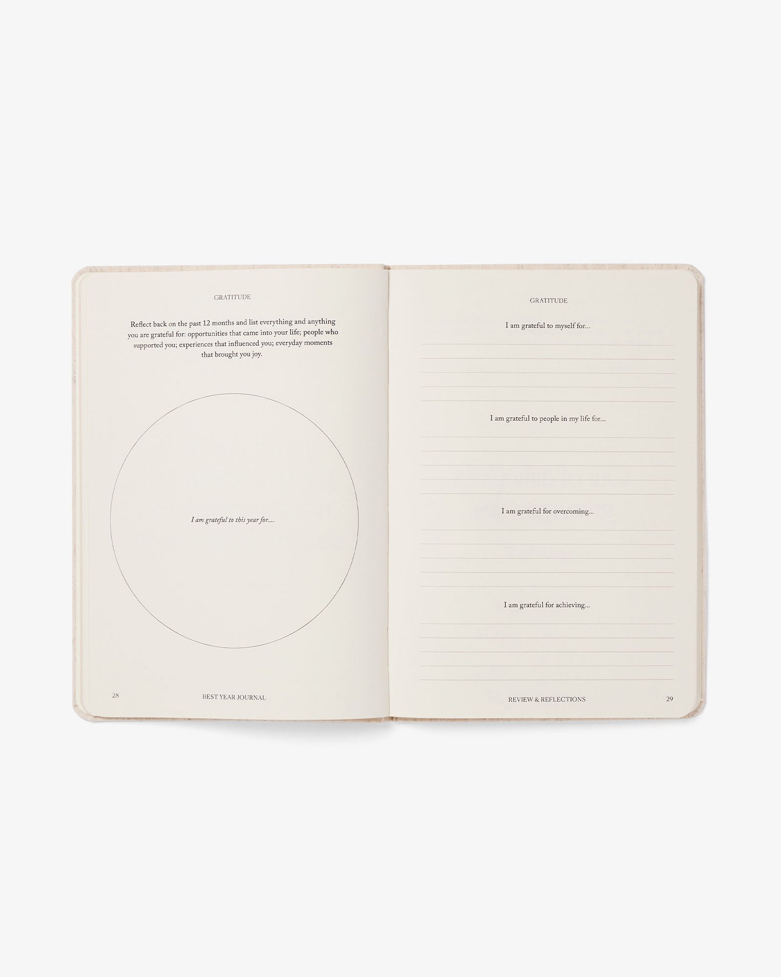 Best Year Journal Essential in Black