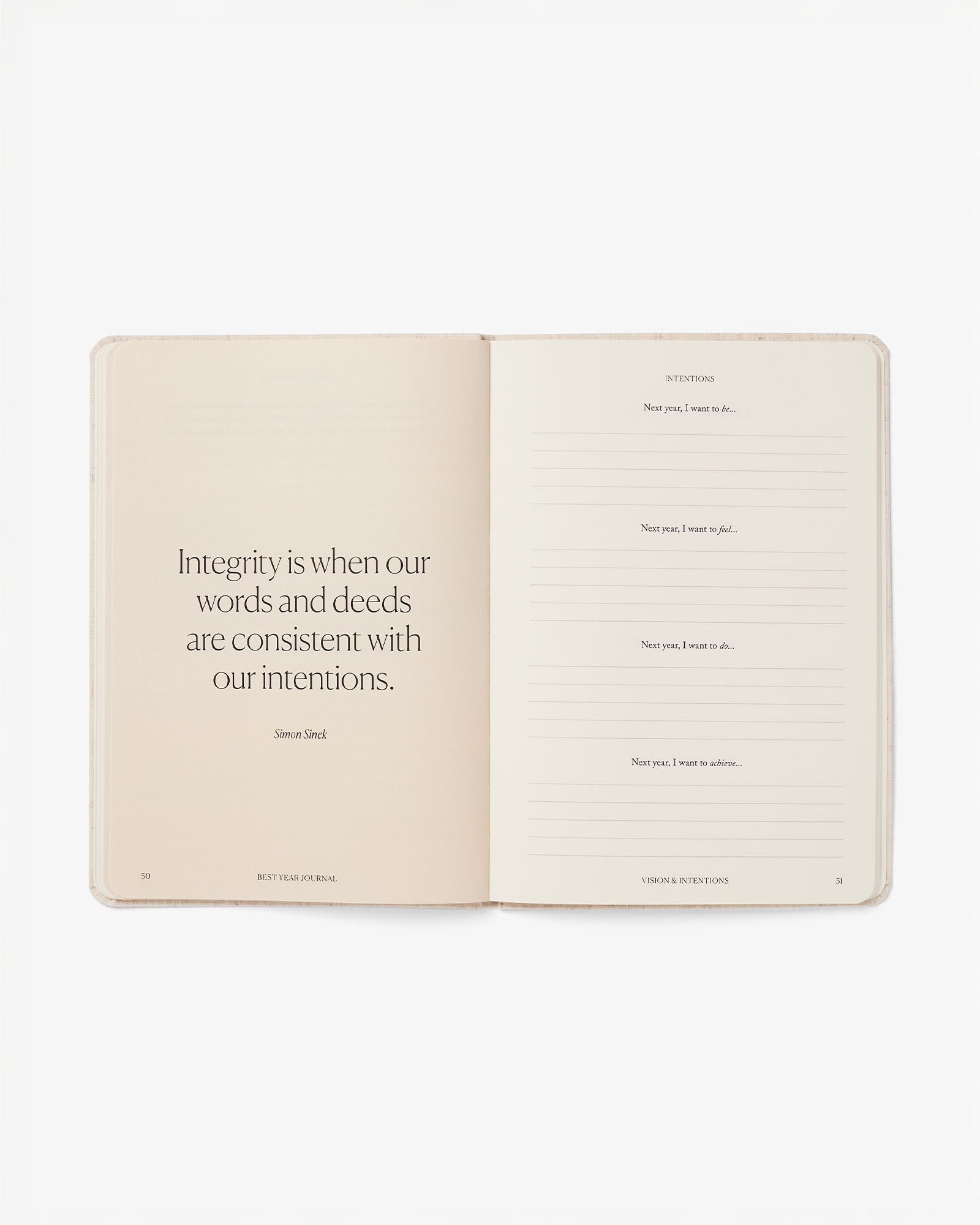 Best Year Journal Essential in Black