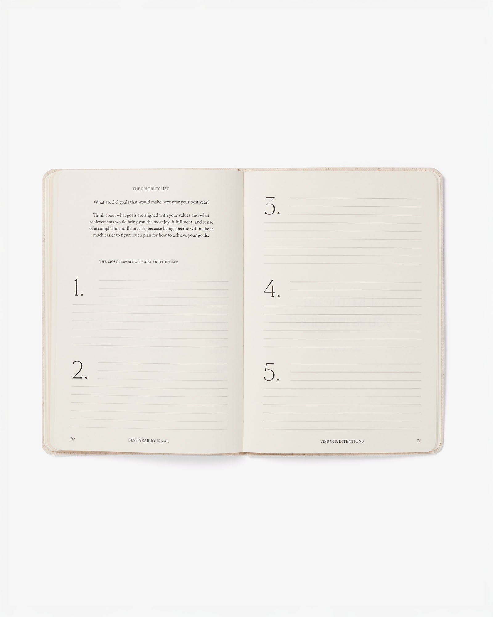 Best Year Journal Essential in Black