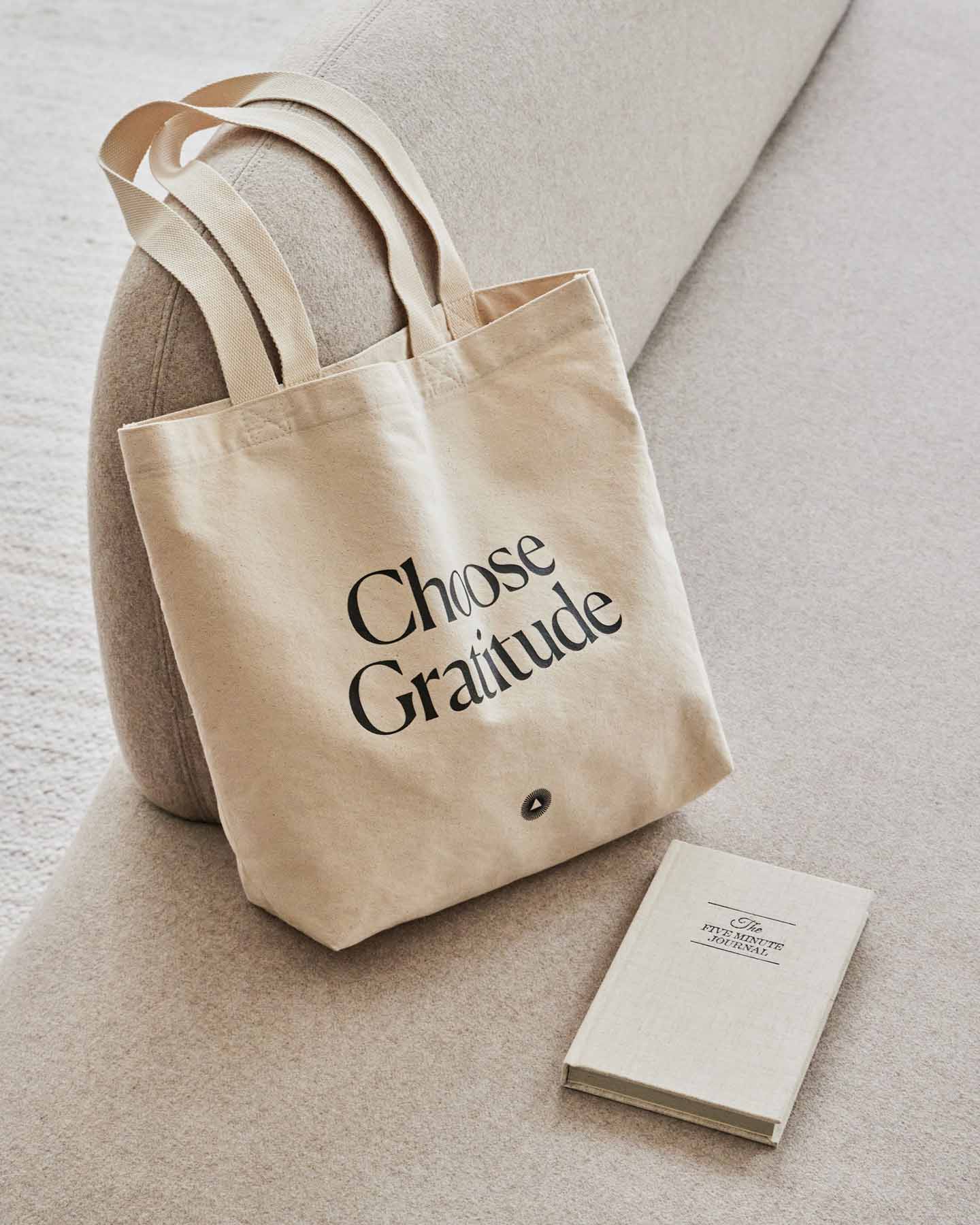 Choose Gratitude organic cotton tote