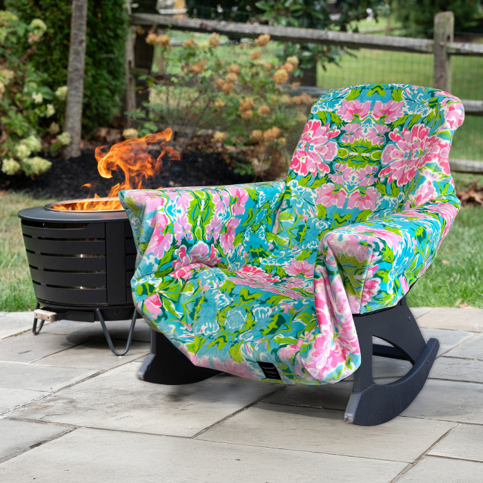 City Bonfires Chair Blanket