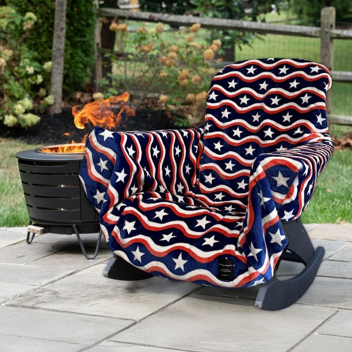City Bonfires Chair Blanket