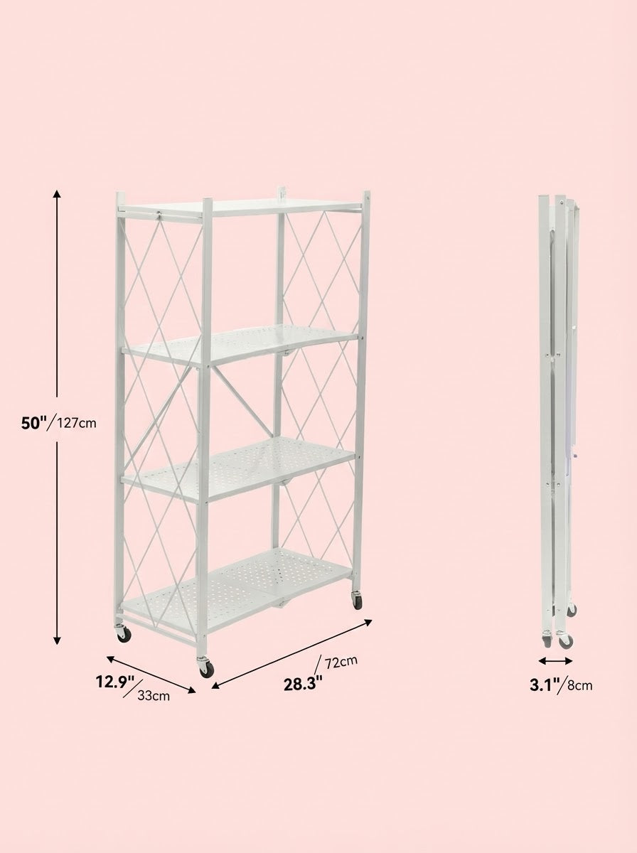 Heavy-Duty Metal Storage Rack — 3, 4 or 5 Tier – alternate product view