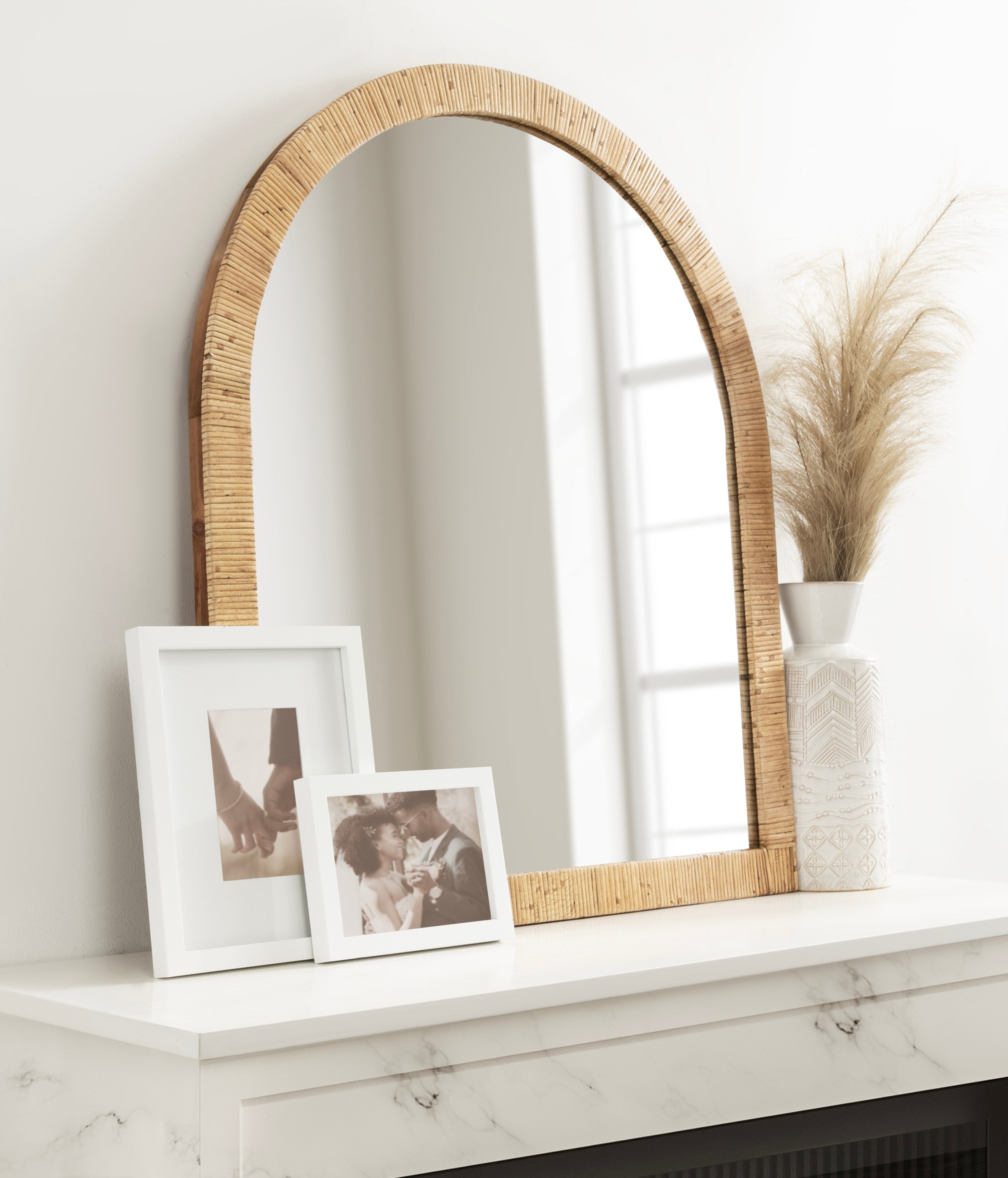 Rahfy Arch Framed Wall Mirror – alternate product view