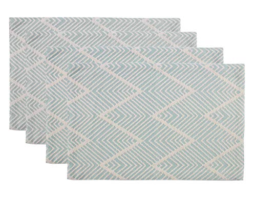 Chevron Tassel Cotton Blend Table Runner — 14" × 71"