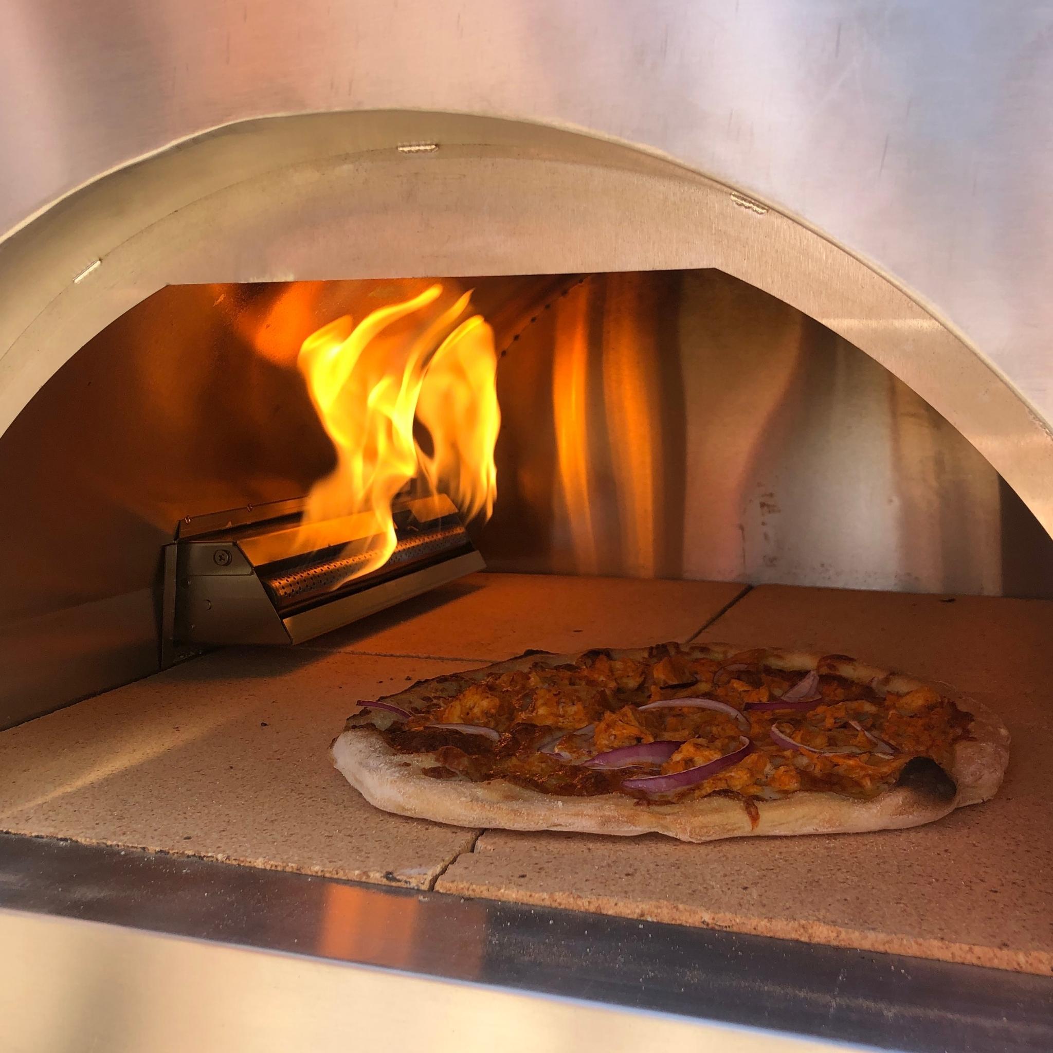Gas Burner for Dual Fueled Outdoor Oven