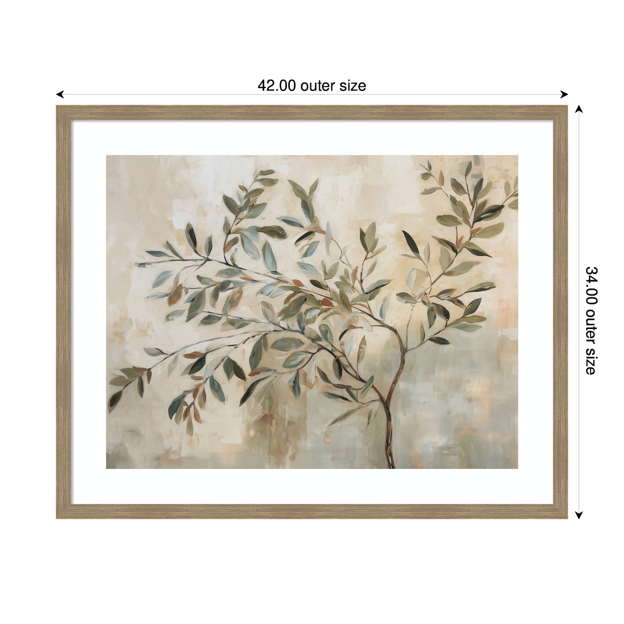 Olive Tree Abstract No. 31 Framed Wall Art Print