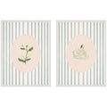 Striped Heritage 2-Piece Framed Canvas Art Set
