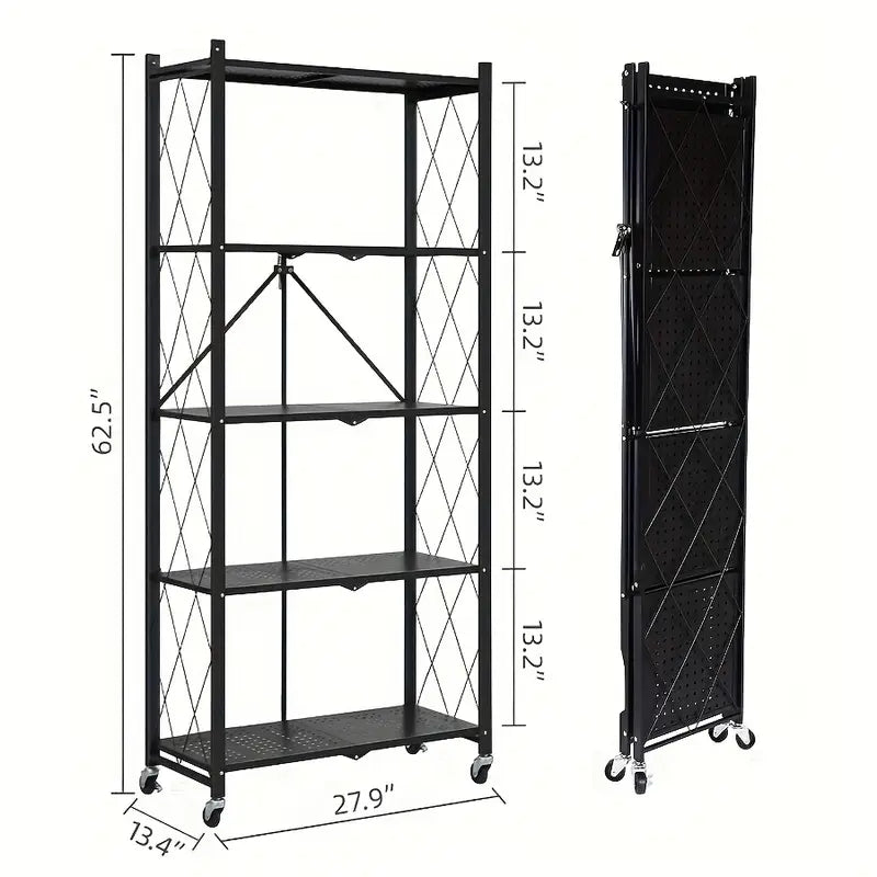 Heavy-Duty Metal Storage Rack — 3, 4 or 5 Tier – alternate product view