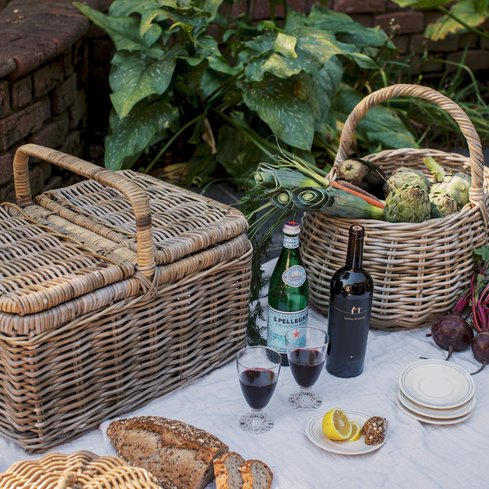Classic Rattan Picnic Basket