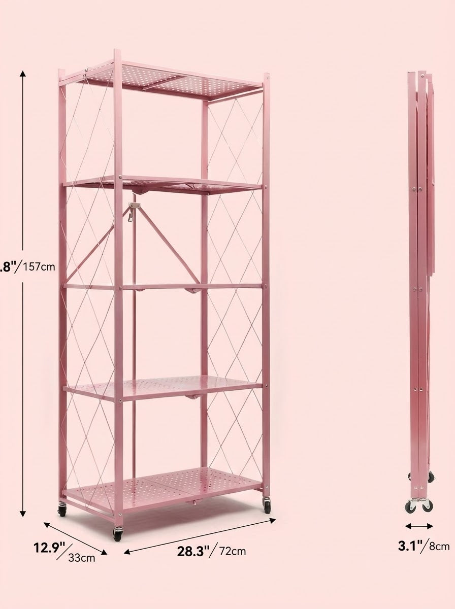 Heavy-Duty Metal Storage Rack — 3, 4 or 5 Tier – alternate product view