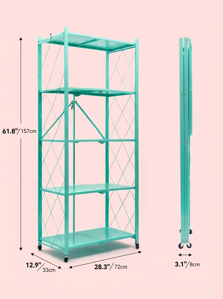 Heavy-Duty Metal Storage Rack — 3, 4 or 5 Tier – alternate product view