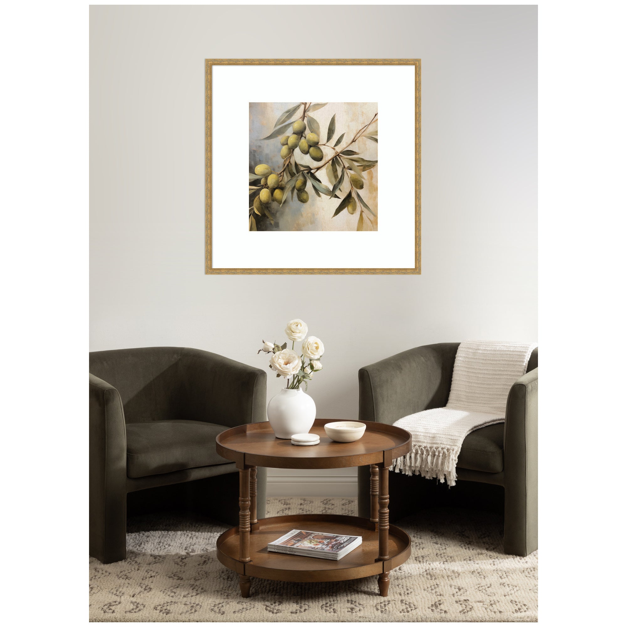 Olive Tree Framed Wall Art Print