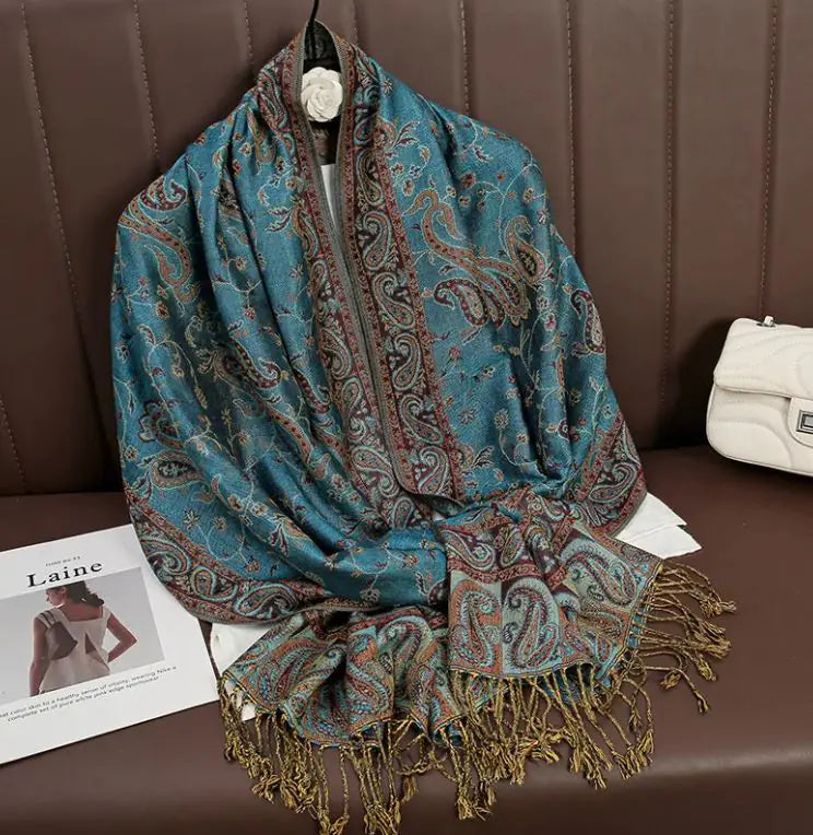 Printed cashmere shawl