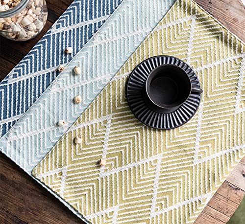 Chevron Tassel Cotton Blend Table Runner — 14" × 71" – alternate product view