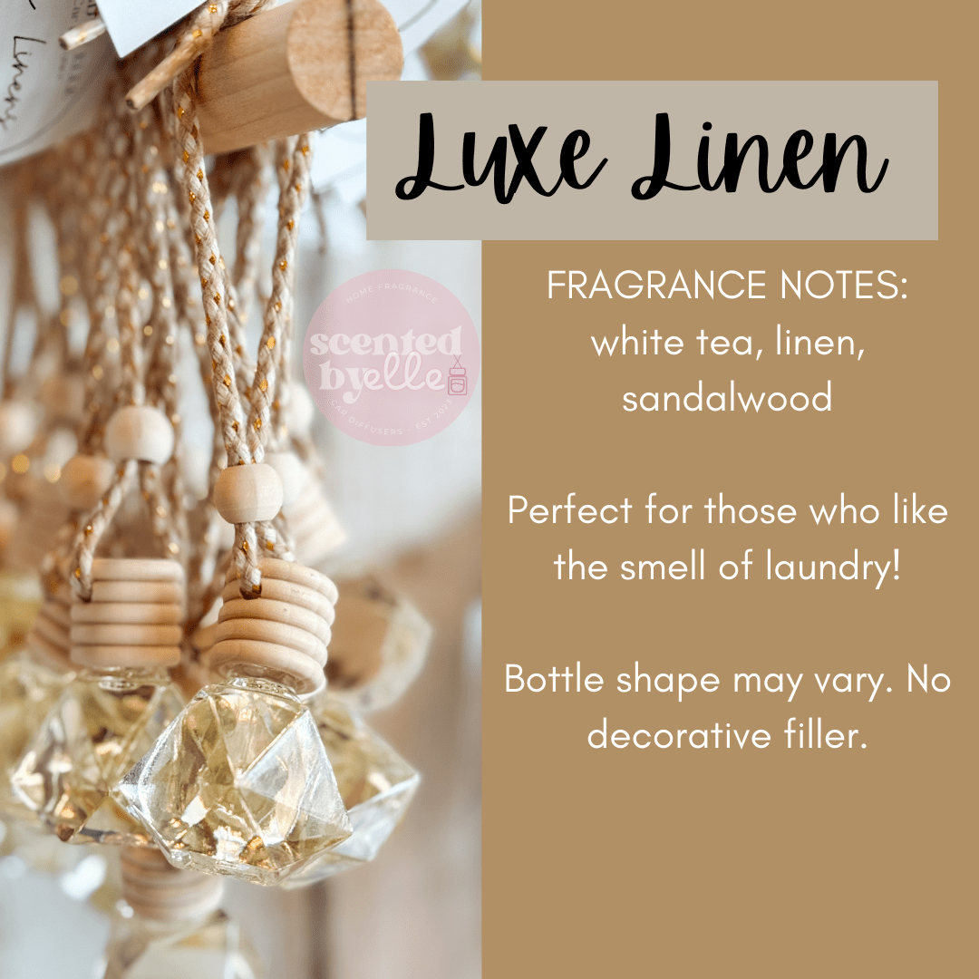 Luxe Linen hanging car diffuser
