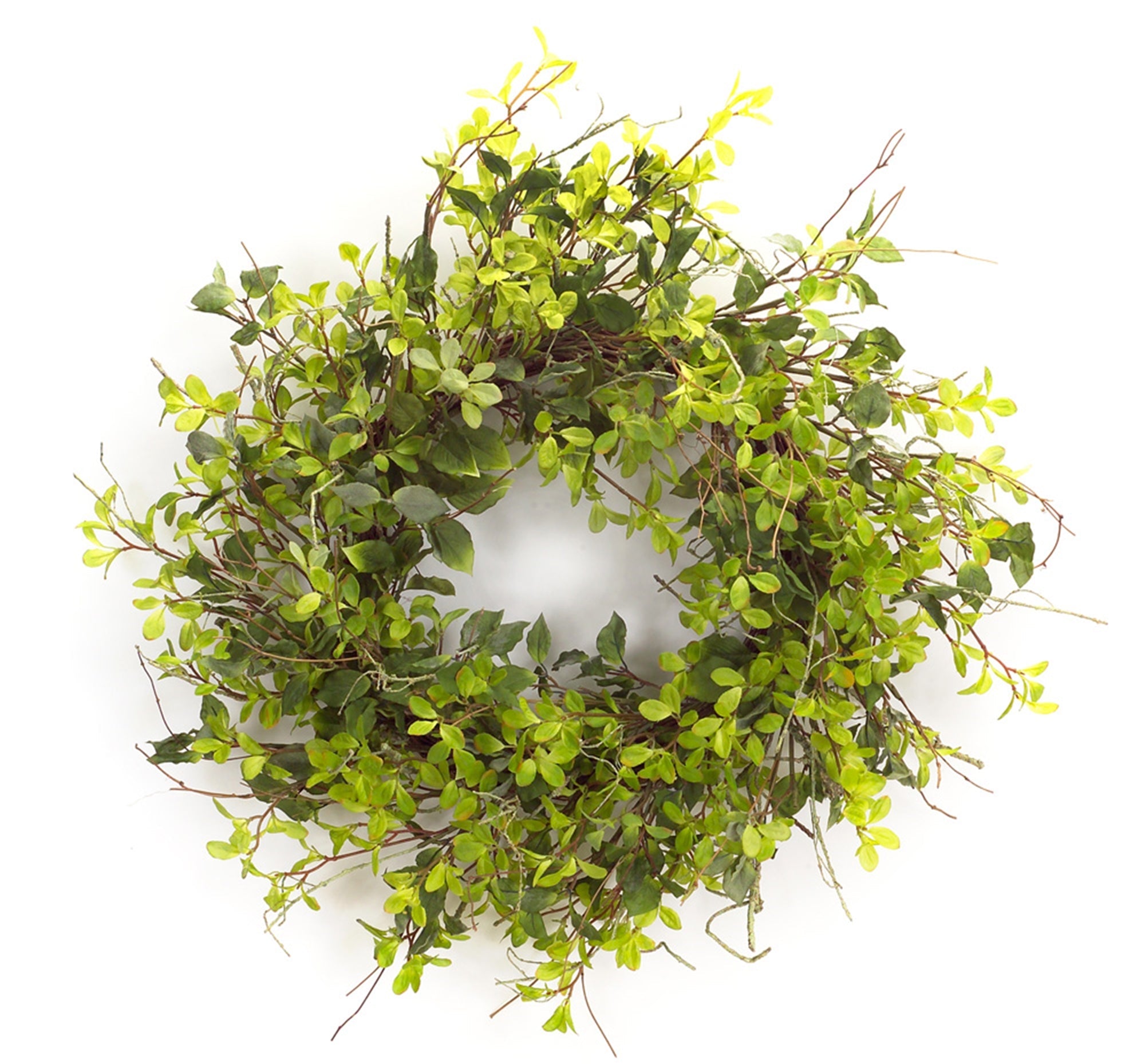 Mixed green foliage wreath