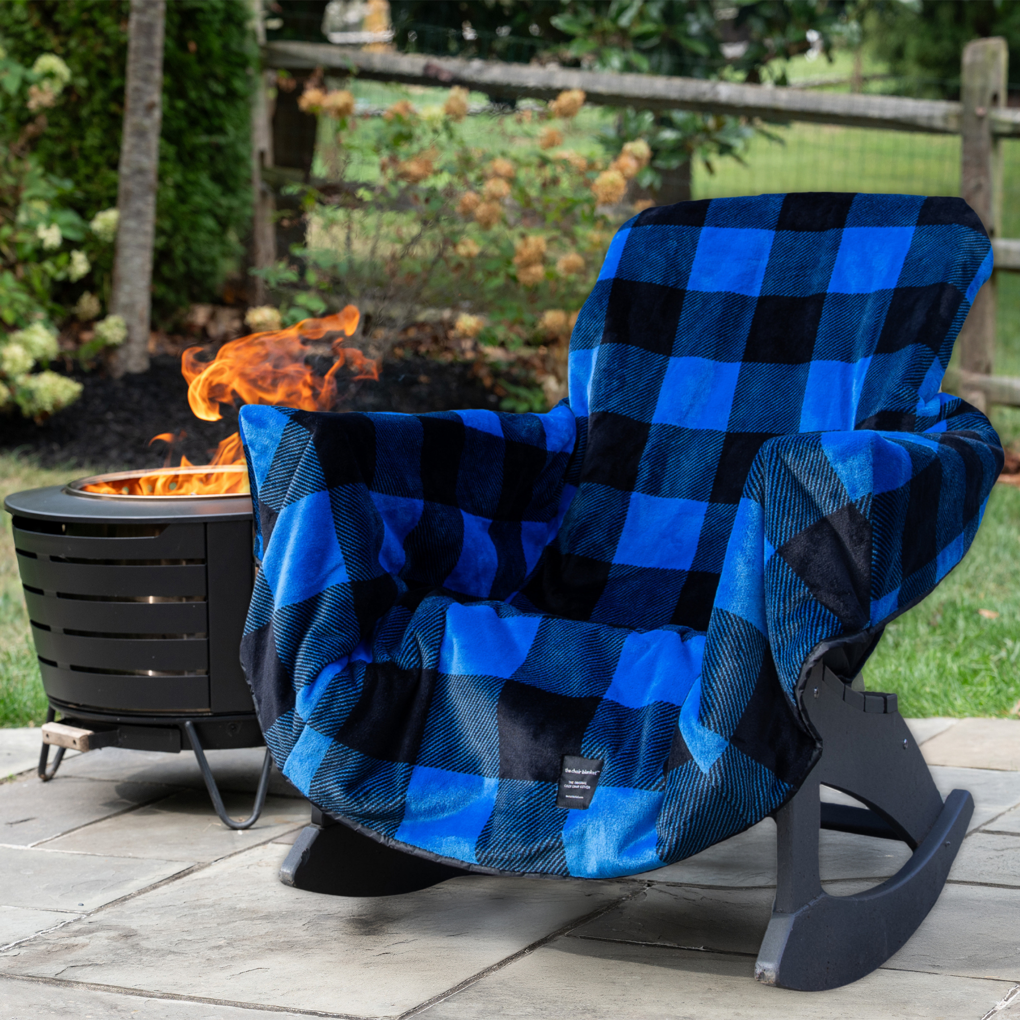 City Bonfires Chair Blanket