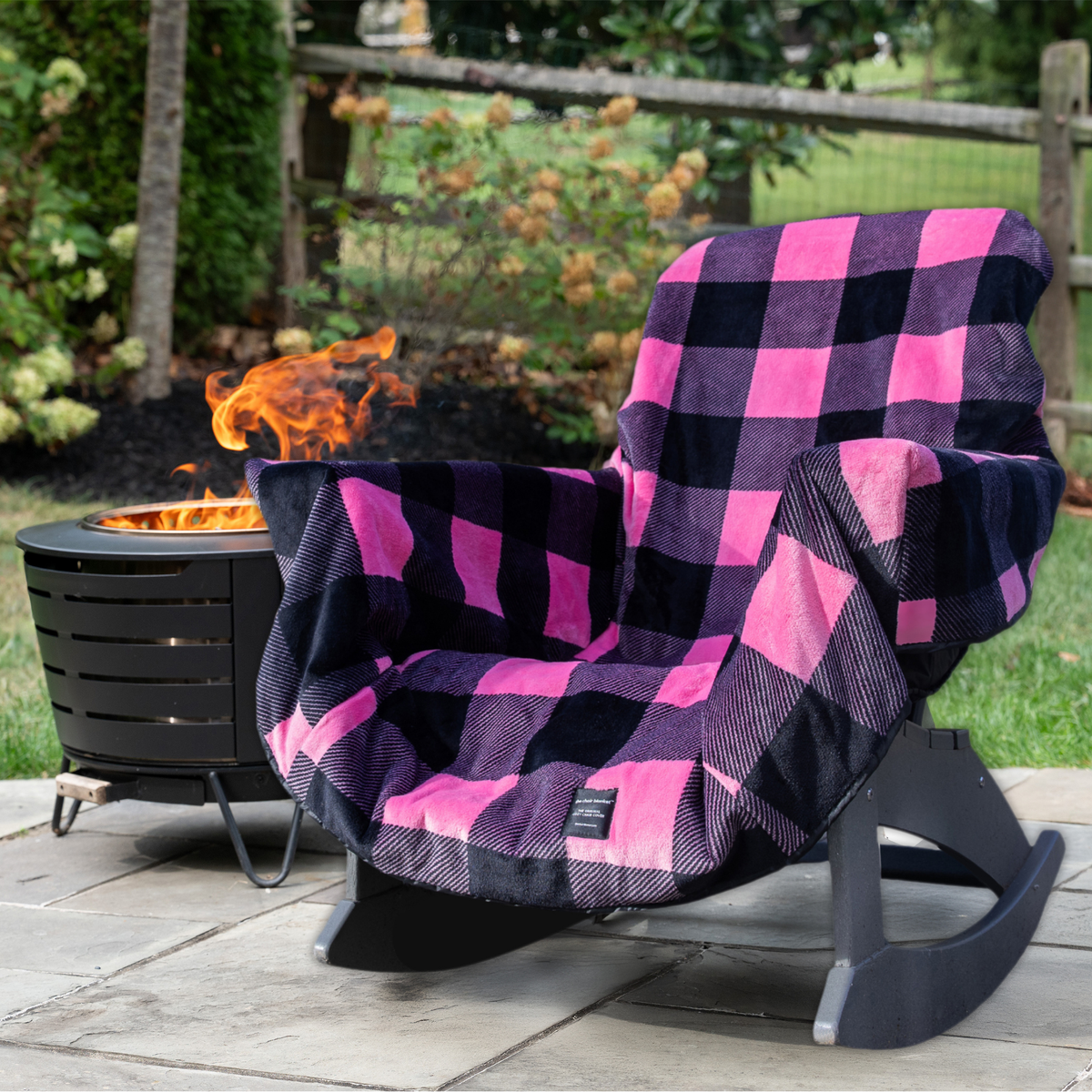 City Bonfires Chair Blanket
