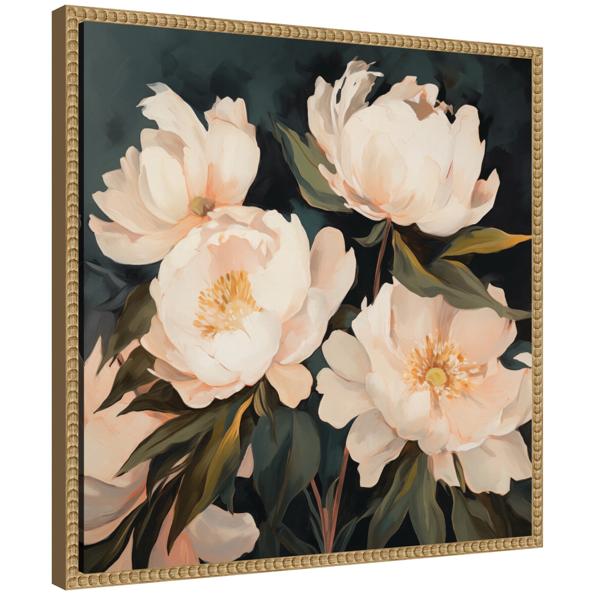 Sylvie Painterly Floral Bouquets Framed Canvas Art