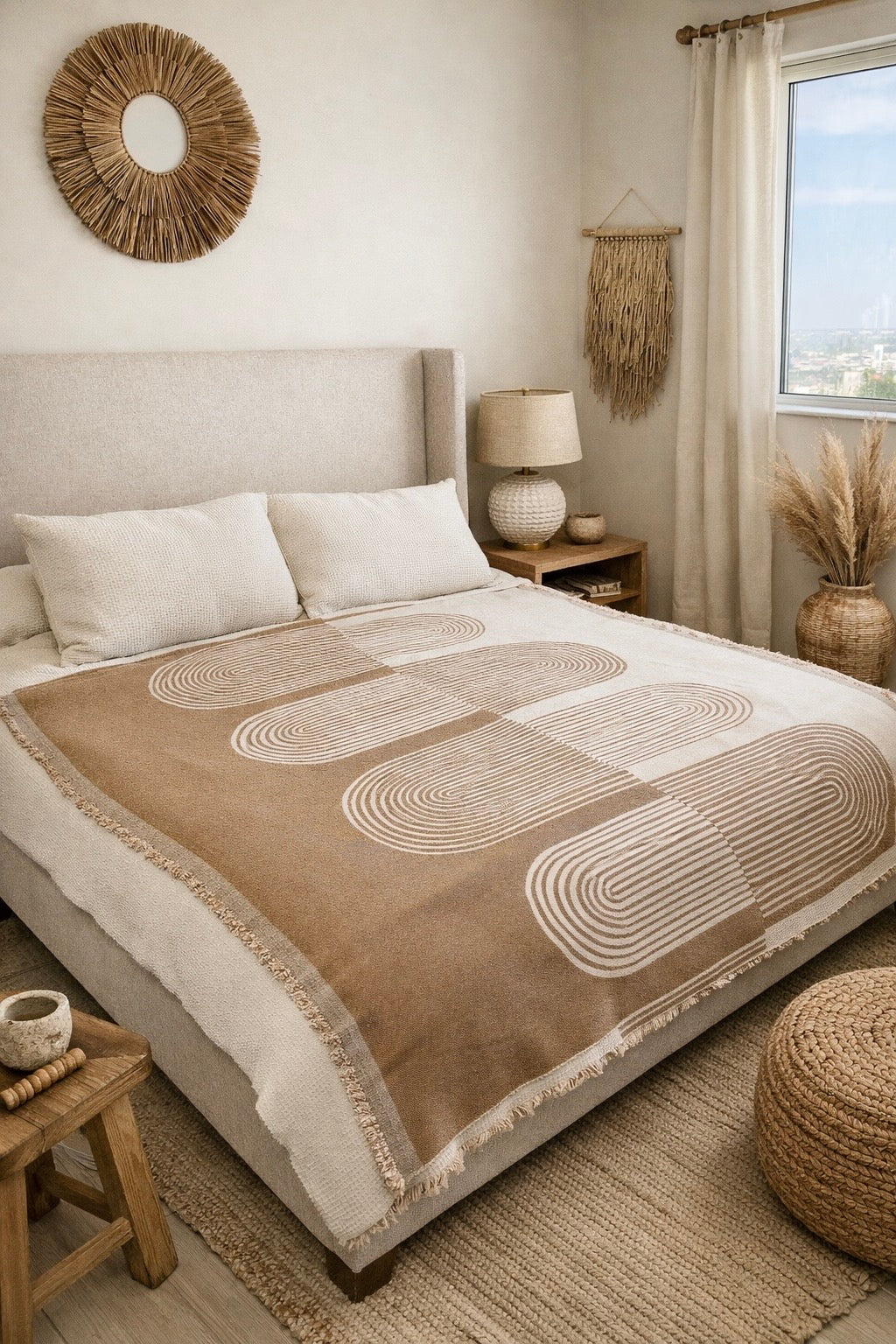 Zulu Chenille Throw Blanket — 71" × 51" – alternate product view