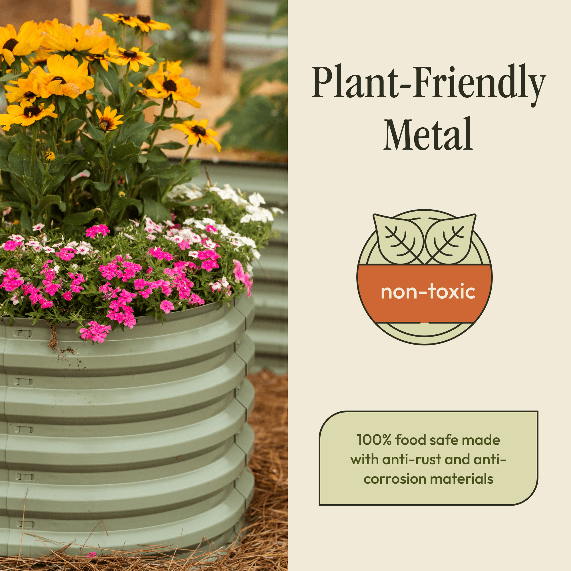 Gro-Rite Modular Metal Raised Garden Bed Kit