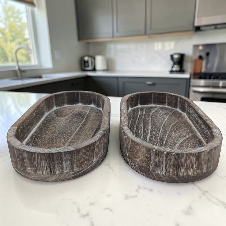 Rustic Wood Trinket Tray