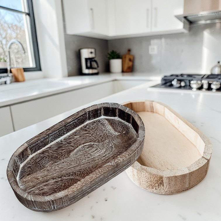 Rustic Wood Trinket Tray