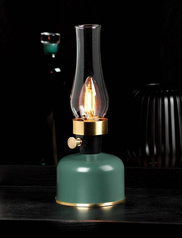Green rechargeable LED lantern lamp