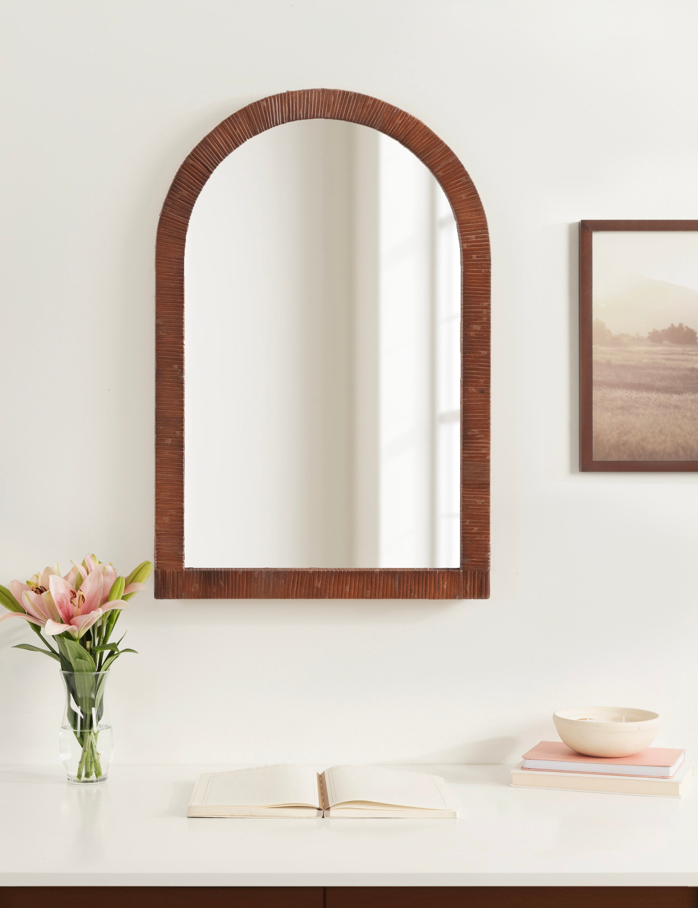Rahfy Arch Framed Wall Mirror – alternate product view
