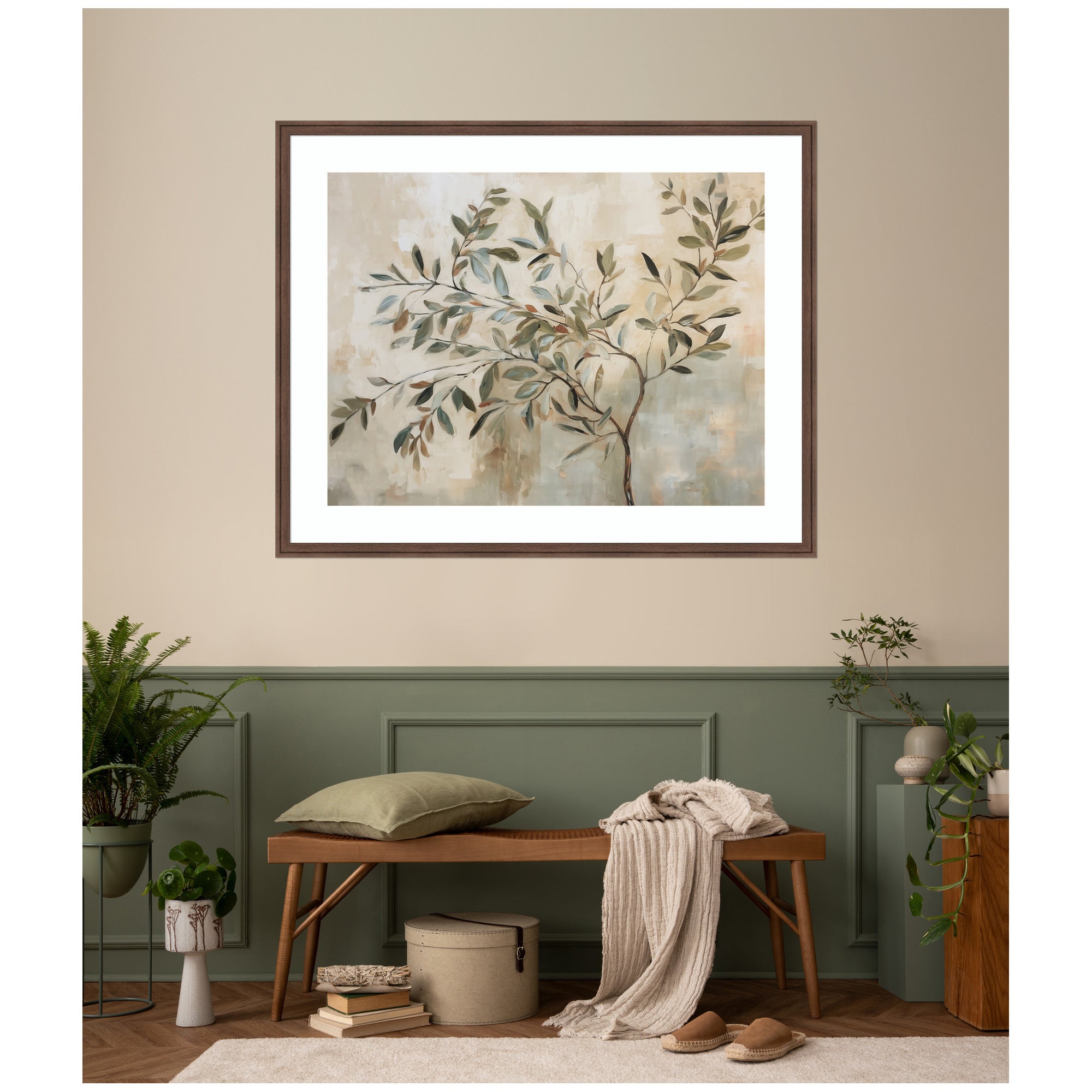 Olive Tree Abstract No. 31 Framed Wall Art Print