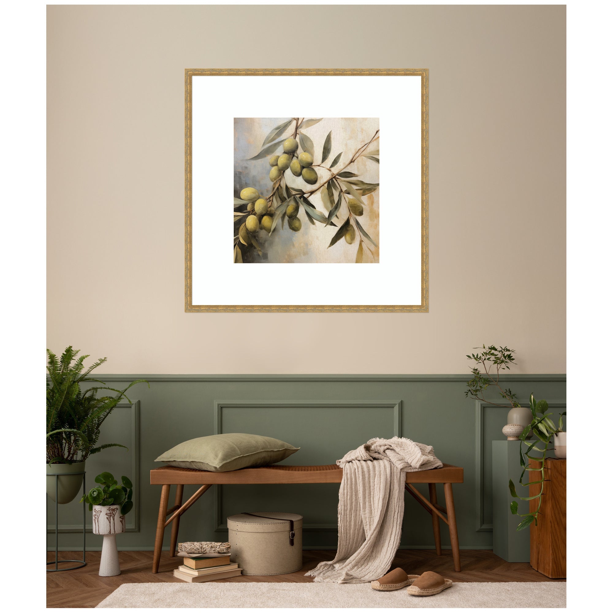 Olive Tree Framed Wall Art Print