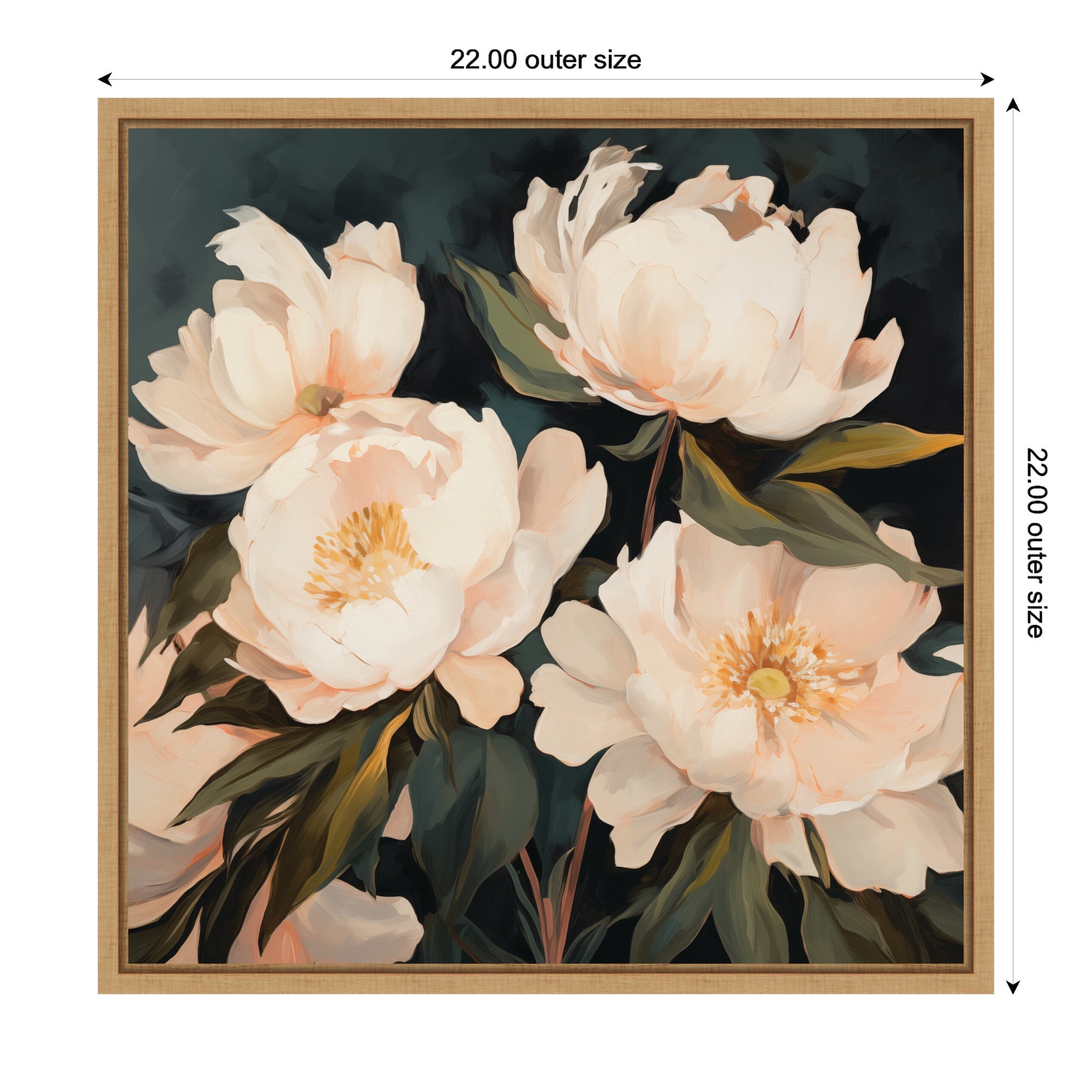 Sylvie Painterly Floral Bouquets Framed Canvas Art