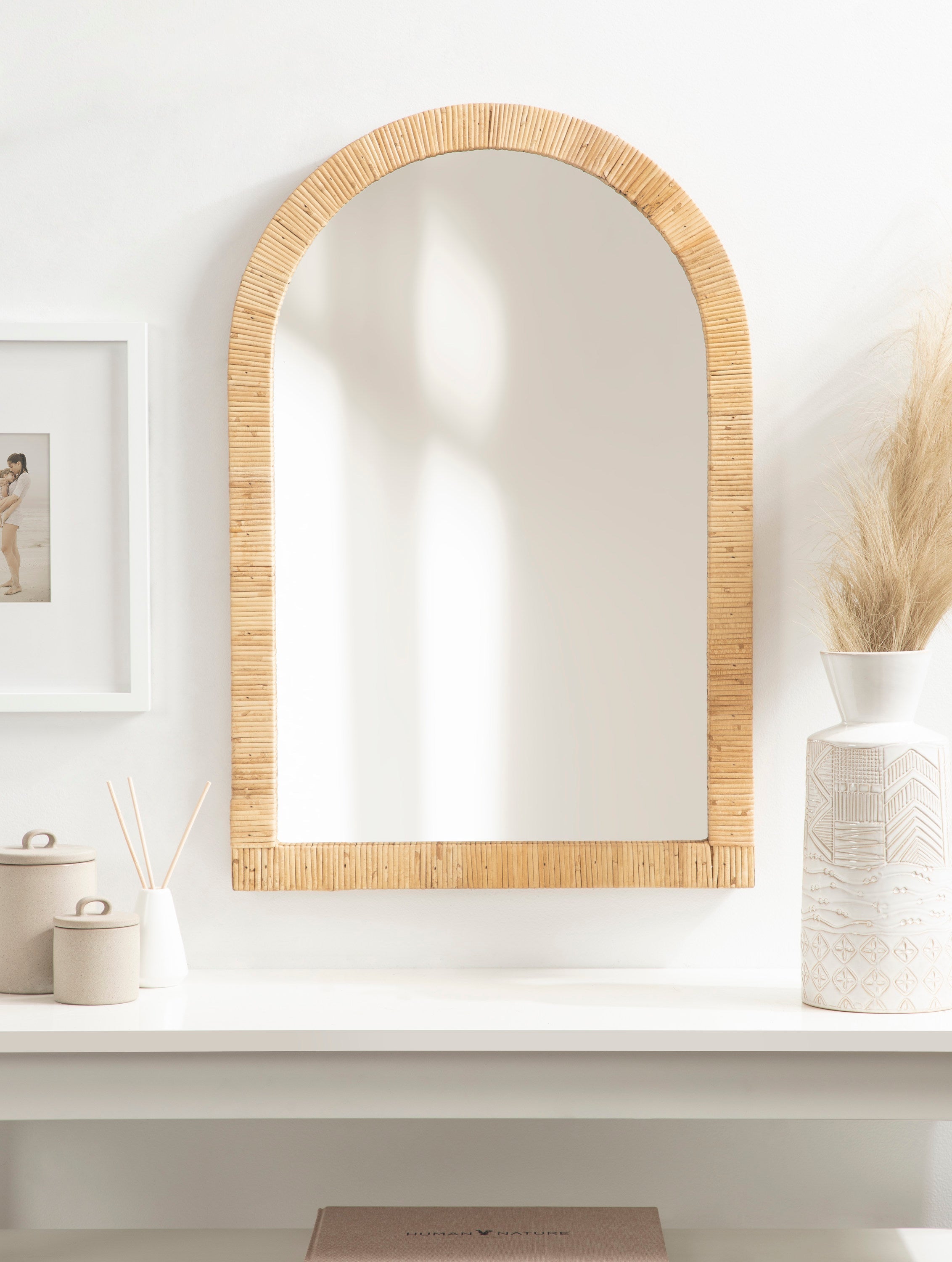Rahfy Arch Framed Wall Mirror – alternate product view