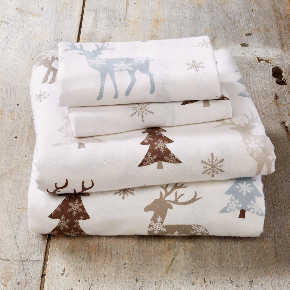Stratton Turkish Cotton Winter Flannel Sheet Set