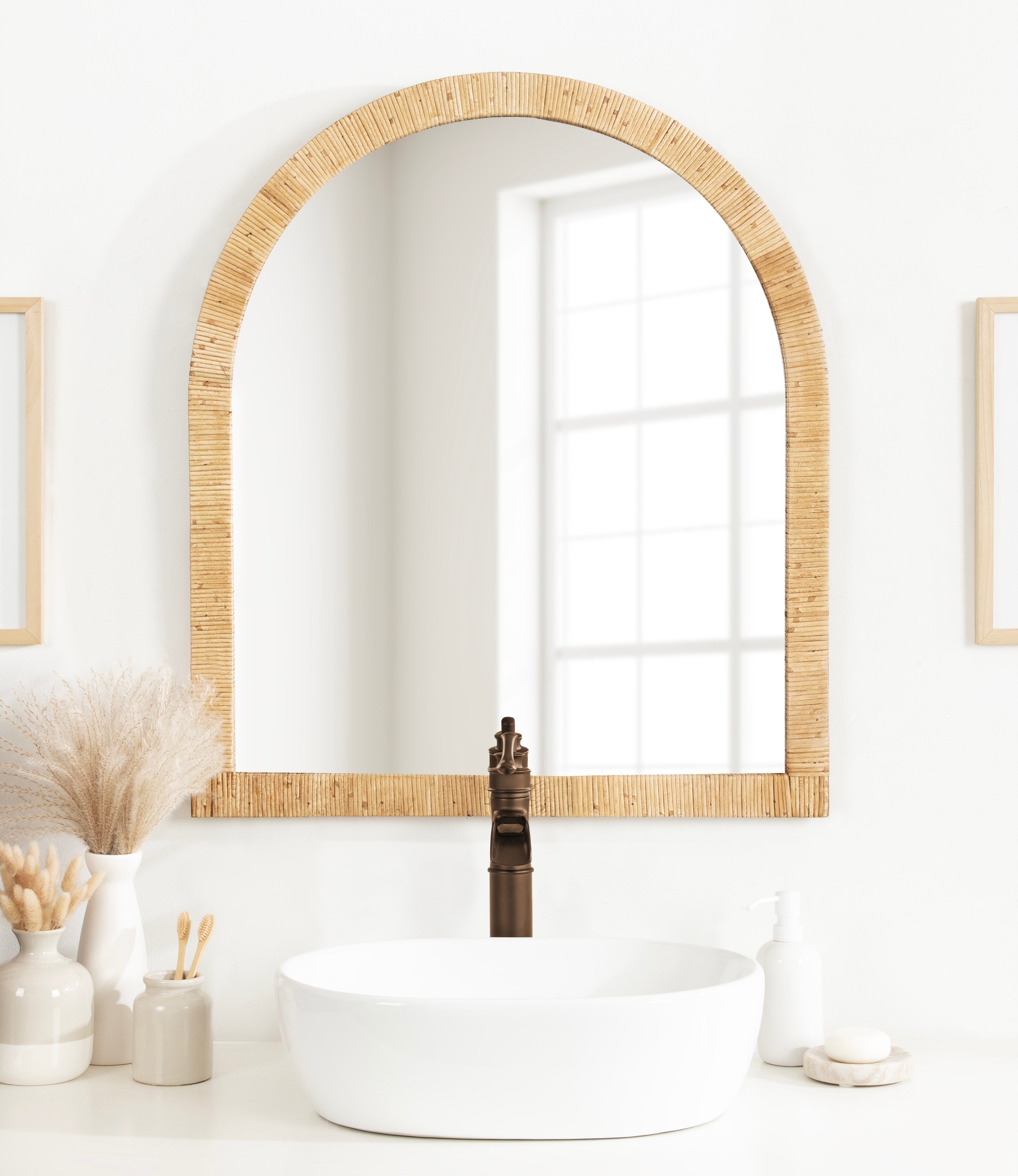 Rahfy Arch Framed Wall Mirror – alternate product view