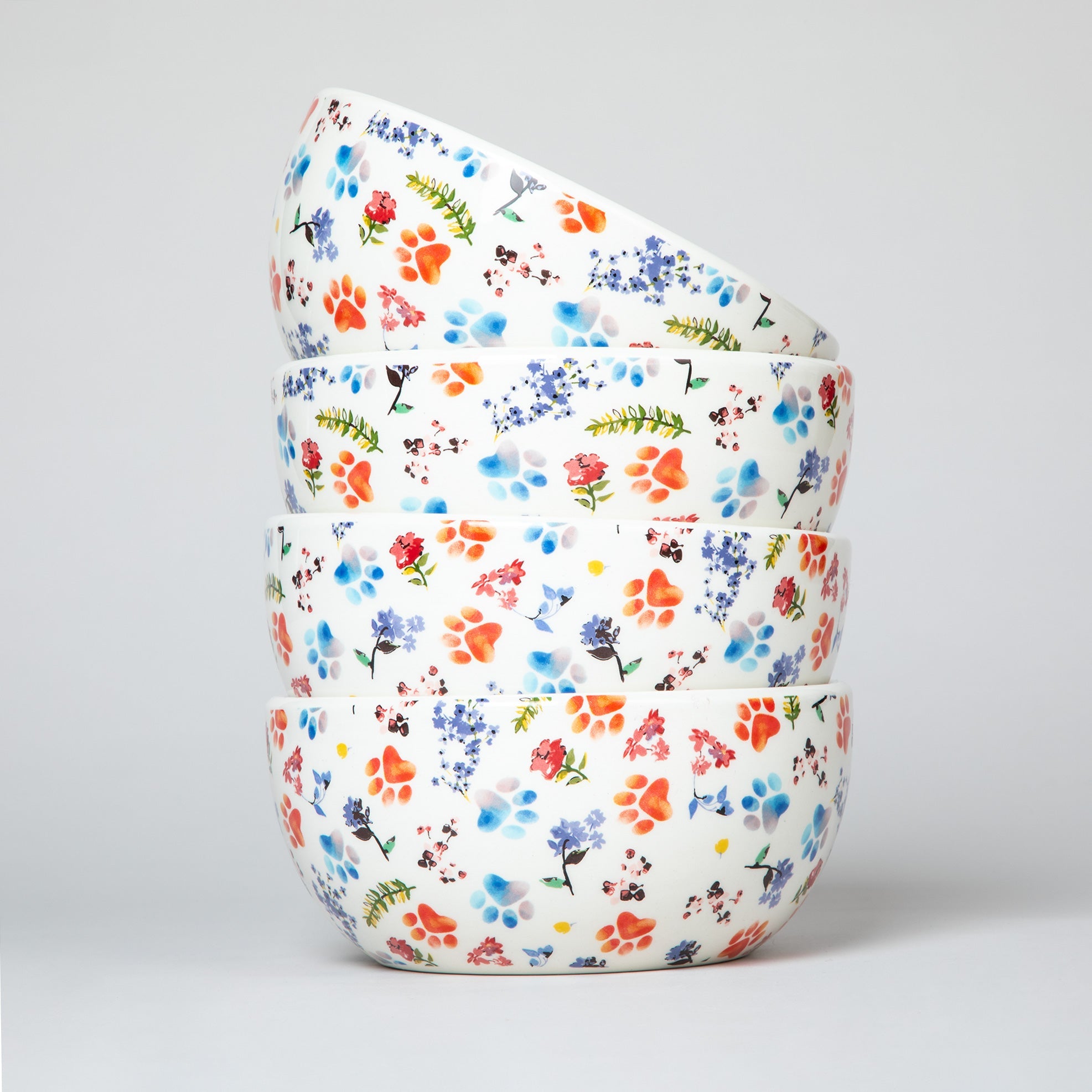 Ceramic paw bowl alternate design