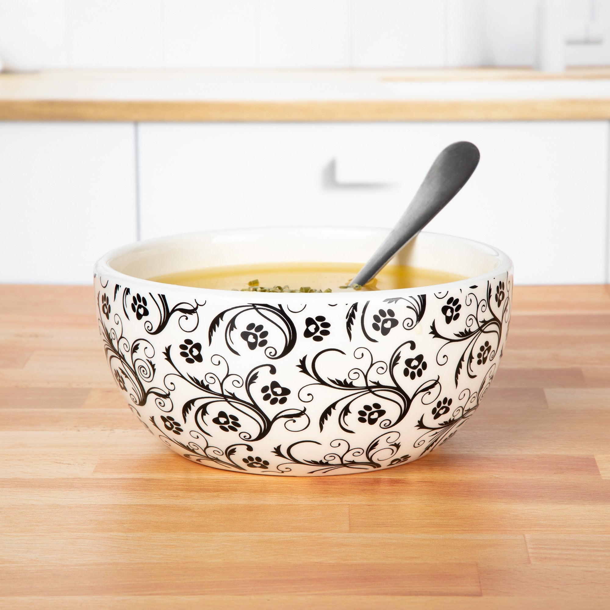 Ceramic Paw Lover bowls styled image
