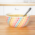 Ceramic paw-design bowls lifestyle image