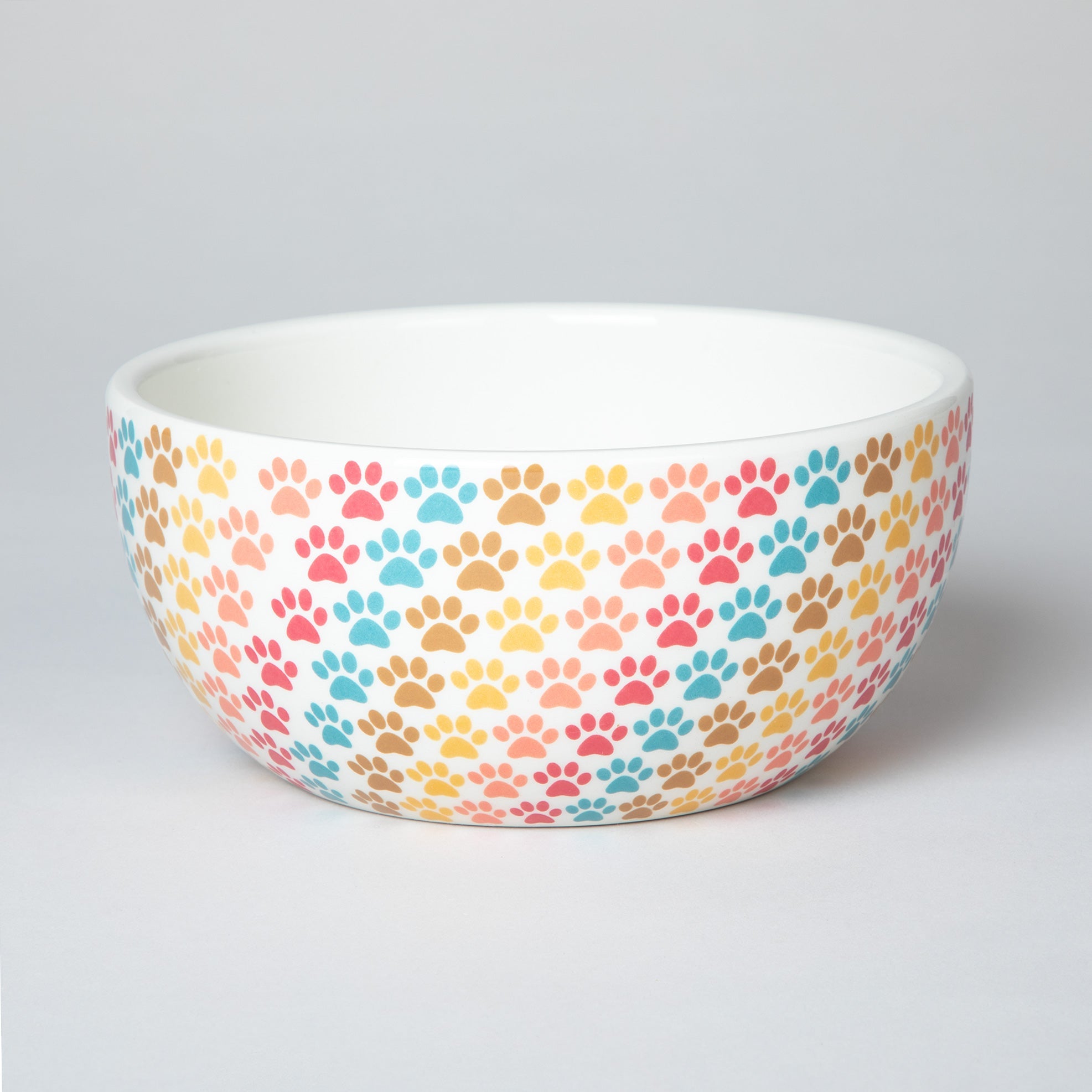 Ceramic paw bowl set product view