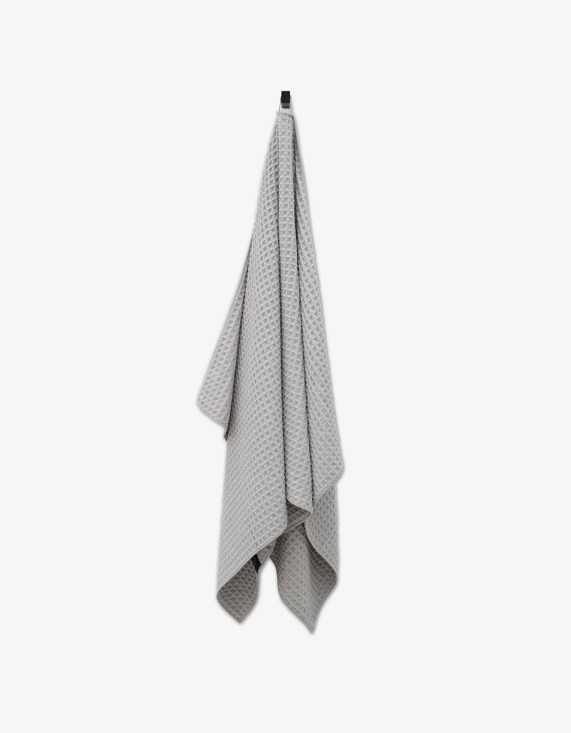 Geometry waffle bath towel