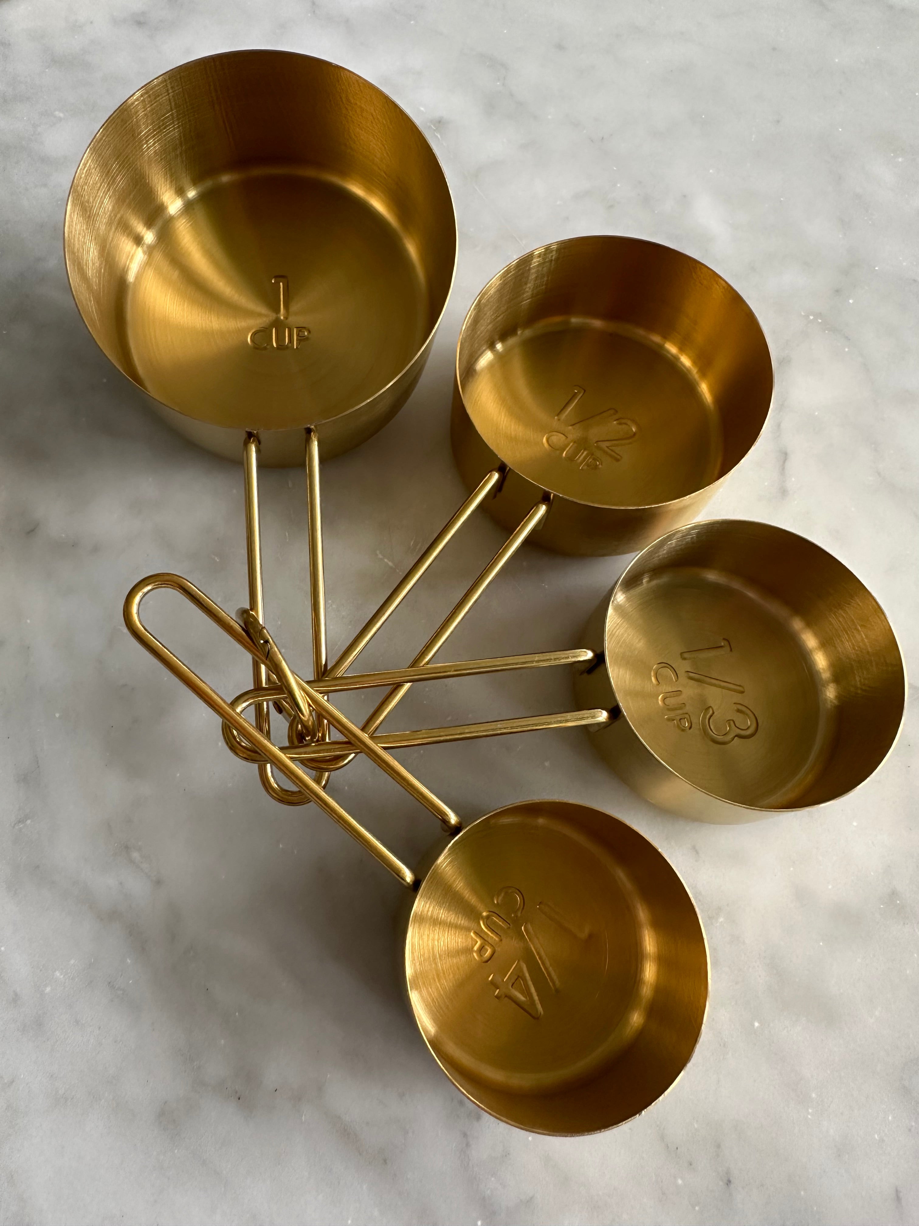 Sorrento Gold Measuring Cups & Spoons Set – alternate product view